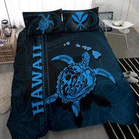Polynesian Hawaii Duvet Cover Set - Turtle Hawaiian Blue - Polynesian Pride