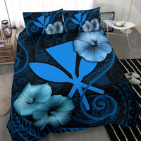 Polynesian Hawaii Duvet Cover Set - Hibiscus Blue - Polynesian Pride