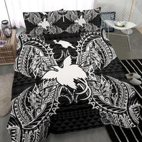 Polynesian Bedding Set - Papua New Guinea Duvet Cover Set Map Black - Polynesian Pride