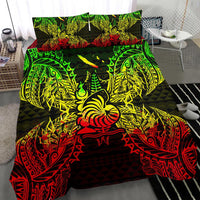 Polynesian Bedding Set - New Caledonia Duvet Cover Set Map Reggae - Polynesian Pride
