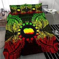 Polynesian Bedding Set - Cook Islands Duvet Cover Set Map Reggae - Polynesian Pride