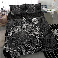 Polynesian Bedding Set - Tahiti Duvet Cover Set Black Color - Polynesian Pride