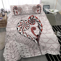 New Zealand Bedding Set, Koru Aroha Maori Duvet Cover And Pillow Case - Polynesian Pride
