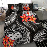 Polynesian Bedding Set - Samoa Duvet Cover Set - White Plumeria - Polynesian Pride