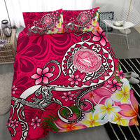 American Samoa Polynesian Bedding Set - Turtle Plumeria (Pink) - Polynesian Pride