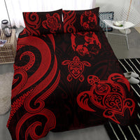 Tonga Polynesian Bedding Set - Red Tentacle Turtle - Polynesian Pride