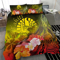 Tahiti Bedding Set - Humpback Whale with Tropical Flowers (Yellow) - Polynesian Pride