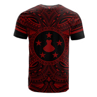 Austral Islands T Shirt Austral Islands Coat of Arms Polynesian Red Black - Polynesian Pride
