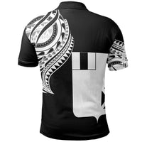 Wallis and Futuna Polo Shirt Wallis and Futuna Tatau White Patterns - Polynesian Pride