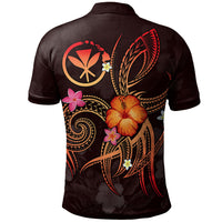 Polynesian Hawaii Custom Polo Shirt Legend of Kanaka Maoli (Red) - Polynesian Pride