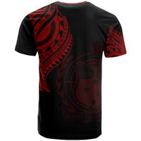 Samoa T Shirt Samoan Tatau Red Patterns - Polynesian Pride