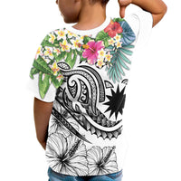 Nauru Polynesian T Shirt Summer Plumeria (White) - Polynesian Pride
