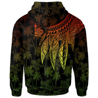 Wallis and Futuna Hoodie Polynesian Wings Reggae - Polynesian Pride