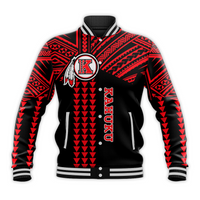 Kahuku Passionate Baseball Jacket Hawaii High & Intermediate School LT13 Unisex Black - Polynesian Pride