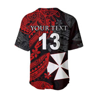 (Custom Text and Number) Wallis and Futuna Baseball Jersey Enjoy Polynesian Flowers LT13 - Polynesian Pride