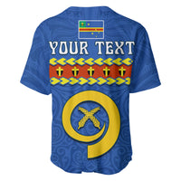 (Custom Personalised) Tafea Province Baseball Jersey Vanuatu Pig Tusk Polynesian Flag Style LT14 - Polynesian Pride