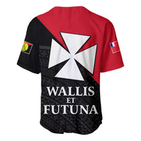 (Custom Personalised) Sigave Chiefdom Wallis et Futuna Baseball Jersey Polynesian Pattern and Flag LT13 - Polynesian Pride
