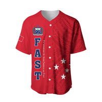(Custom Personalised) F.A.S.T Samoa Baseball Jersey We Ready Polynesian Samoan LT13 - Polynesian Pride