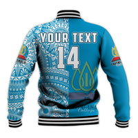 (Custom Personalised) Lavengamalie Tonga College Baseball Jacket Class Of Year Tongan Ngatu Pattern LT14 - Polynesian Pride