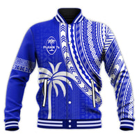 Fiji Rugby Sevens Baseball Jacket Fijian 7s Tapa Polynesian Blue Ver.02 LT13 Unisex Blue - Polynesian Pride