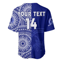 (Custom Text And Number) Queen Salote Tonga College Baseball Jersey Class Of Year Tongan Ngatu Pattern LT14 - Polynesian Pride