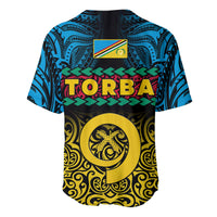 Torba Province Baseball Jersey Vanuatu Pig Tusk Polynesian Flag Style LT14 - Polynesian Pride