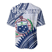 (Custom Personalised) HRPP Samoa Baseball Jersey Samoan Coat Of Arms Polynesian Pattern LT14 - Polynesian Pride