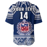 (Custom Personalise Text and Number) Samoa Rugby Baseball Jersey Toa Samoa Pacific Sporty LT14 - Polynesian Pride
