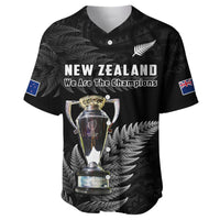 (Custom Personalised) New Zealand 2022 Rugby Baseball Jersey Black Fern Proud Champions RWC LT14 - Polynesian Pride
