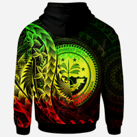 Federated States of Micronesia Zip Hoodie Polynesian Pattern Style Raggae Color - Polynesian Pride