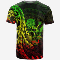 Cook Islands T Shirt Custom Polynesian Pattern Style Raggae Color - Polynesian Pride