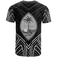 Guam T Shirt Guam Seal Tribal Black Color Patterns - Polynesian Pride