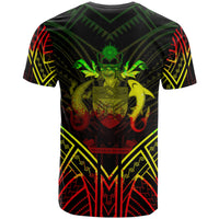 Solomon Islands T Shirt Solomon Islands Seal Tribal Reggae Color Patterns - Polynesian Pride