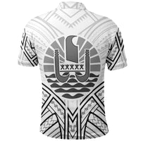 French Polynesia Polo Shirt French Polynesia Seal Tribal Patterns - Polynesian Pride