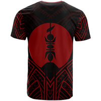 New Caledonia T Shirt New Caledonia Seal Tribal Red Color Patterns - Polynesian Pride