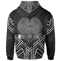 Papua New Guinea Hoodie Papua New Guinea Seal Black Tribal Patterns - Polynesian Pride