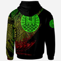 Tahiti Zip Hoodie Legends Are Born In Reggae Color - Polynesian Pride