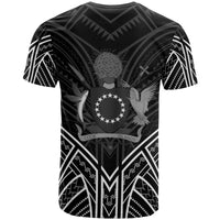 Cook Islands T Shirt Polynesian Seal Tribal Black Color Patterns - Polynesian Pride