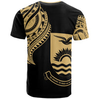Kiribati T Shirt Kiribati Tatau Gold Patterns - Polynesian Pride