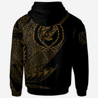 Pohnpei State Zip Hoodie Legends Are Born In Gold Color - Polynesian Pride