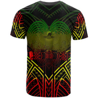 Papua New Guinea T Shirt Papua New Guinea Seal Tribal Reggae Color Patterns - Polynesian Pride