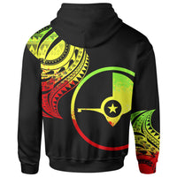 Yap State Hoodie Yap State Tatau Reggae Patterns With Coat ofrms - Polynesian Pride