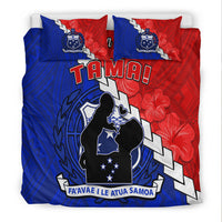 Happy Samoan Fathers Day Bedding Set Hibiscus Mix Polynesian Pattern LT14 - Polynesian Pride