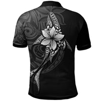Wallis and Futuna Polo Shirt Fish With Plumeria Flowers Style - Polynesian Pride