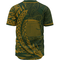 Tokelau Baseball Shirt - Green Wings Style - Polynesian Pride
