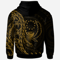Pohnpei Zip Hoodie Polynesian Pattern Style Gold Color - Polynesian Pride