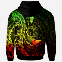 Vanuatu Zip Hoodie Custom Polynesian Pattern Style Reggae Color - Polynesian Pride