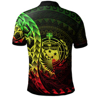 Samoa Polo Shirt Custom Polynesian Pattern Style Reggae Color - Polynesian Pride