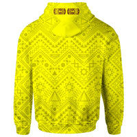 Hawaii Hoodie loha Hawaii Tiki Statue(Yellow) - Polynesian Pride