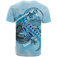 American Samoa T Shirt Polynesian Turtle Under The Sea - Polynesian Pride